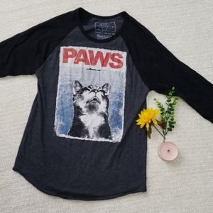 Paws baseball shirt